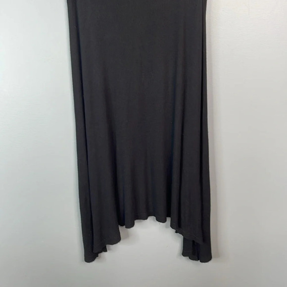 BDG Urban Outfitters Ribbed Cowl Neck Dress Black Asymmetrical Monochrome S - Picture 4 of 11